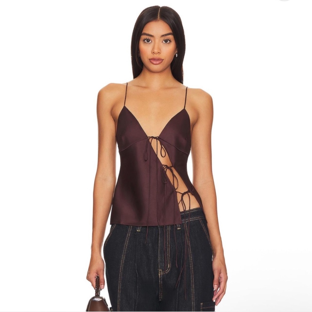 Lioness Mariah cami too in brown Elegant Brown Women's Top